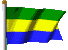 Flagge Gabun