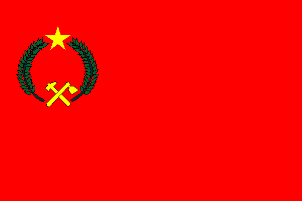 Die alte Flagge des Kongos