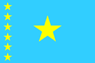 Flagge Kongo Kinshasa 1960 - 1963