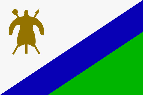 Historische Flagge Lesotho