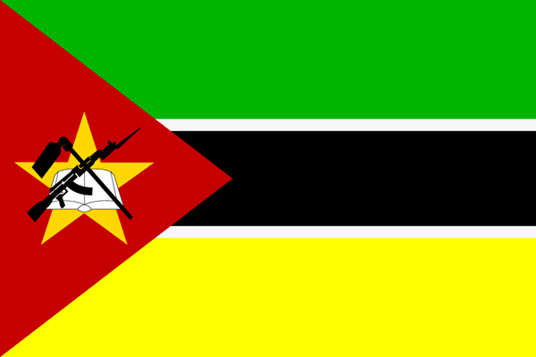 Flagge Mosambik