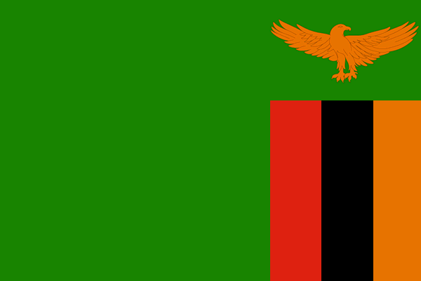 Flagge Sambia