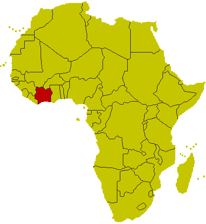 Flagge Elfenbeinküste, Fahne Elfenbeinküste