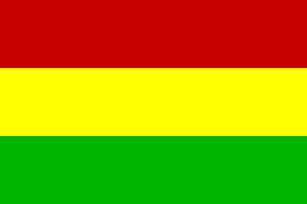 National- + Handelsflagge Bolivien