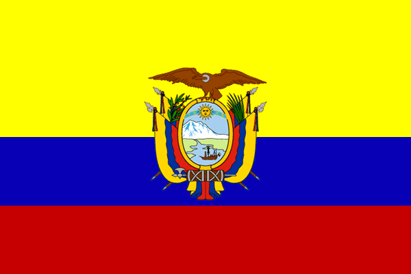 Flagge Ecuador