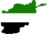 Kartenflagge Afghanistan 1994-2001