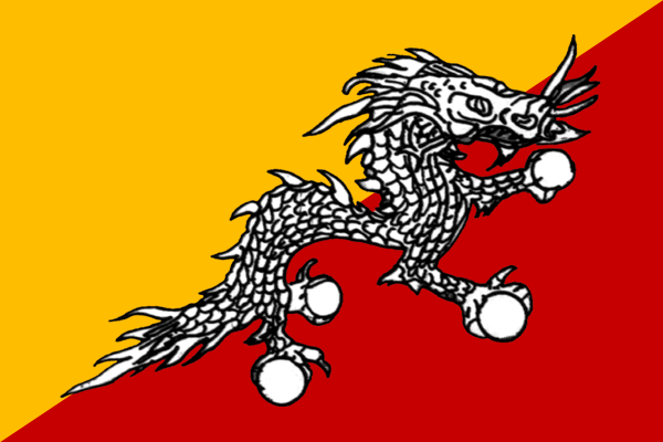Flagge Bhutan