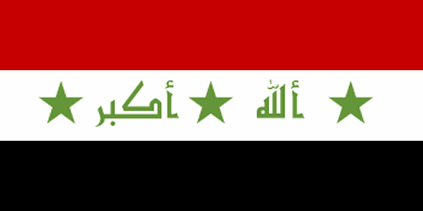 Historische Flagge Irak