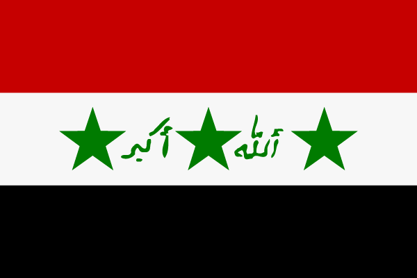 Historische Flagge Irak