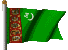 Flagge Turkmenistan