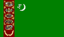 Flagge Turkmenistan