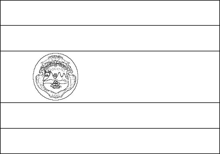 Nicaragua Flag Symbol Coloring Page Nicaragua Flag Symbol Coloring Page