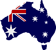 Flaggen Karte Australien