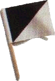 Schwarz / Wei&szlig;e Flagge