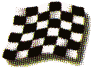 Schwarz / Wei&szlig; karierte Flagge