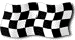 Schwarz / Wei&szlig; karierte Flagge