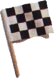 Schwarz / Wei&szlig; karierte Flagge