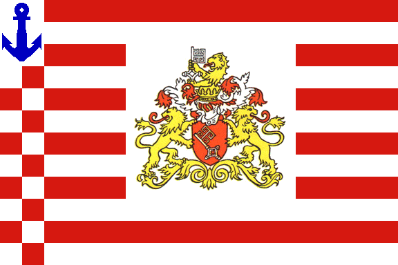 Landesdienstflagge der Bremischen Schifffahrt