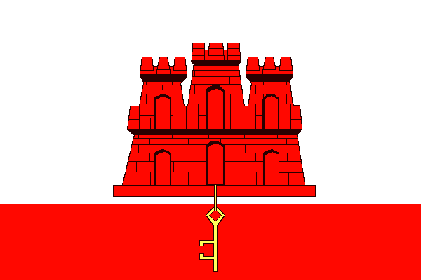 Flagge Gibraltar