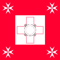 Malta Armee Flagge