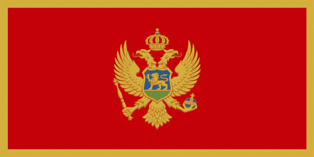 Flagge Montenegro