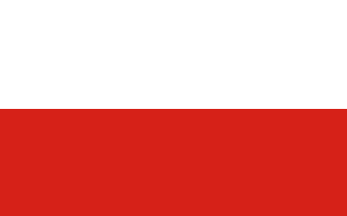 Flagge Polen ohne Staatswappen