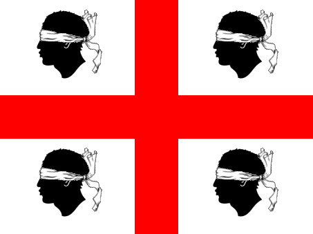 Flagge Sardinien