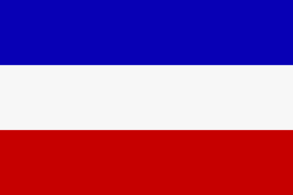 Flagge Serbien und Montenegro