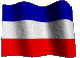 Flagge Serbien und Montenegro