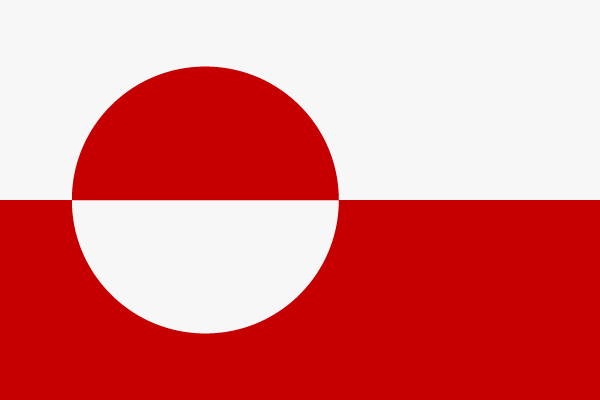 Flagge Gr&ouml;nland