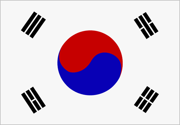 Print-Flag S&uuml;d-Korea