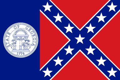 Flagge Georgia 1956-2001