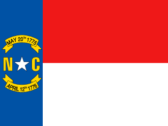 Flagge North Carolina