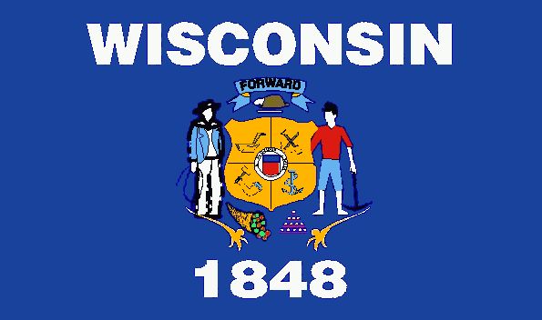 Flagge Wisconsin